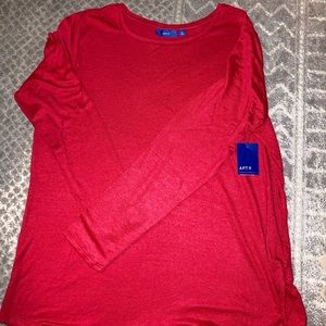 Beautiful fall red blouse, size XL